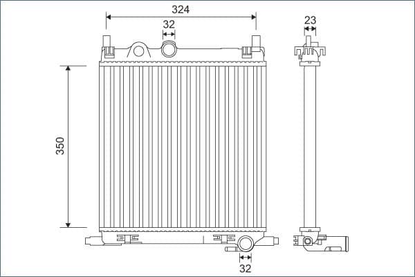 Radiator, racire motor VALEO 701128