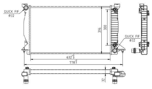 Radiator, racire motor MTR 13054912