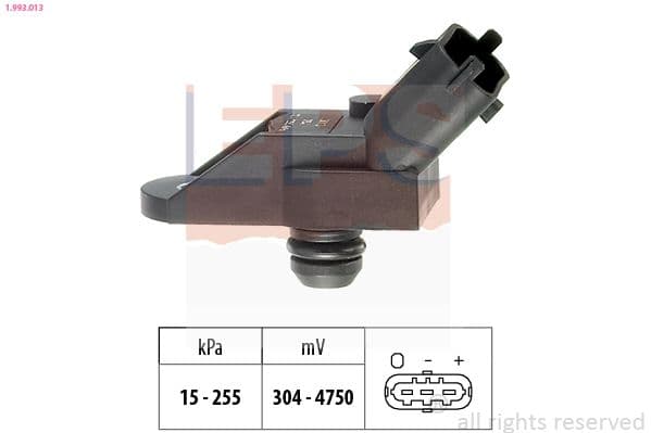 senzor presiune aer EPS Made in Italy - OE Equivalent 1.993.013