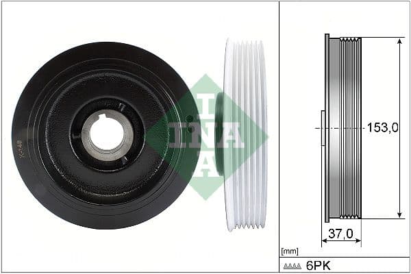 Fulie curea, arbore cotit Schaeffler INA 544 0058 10