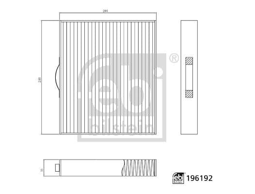 Filtru, aer habitaclu FEBI BILSTEIN 196192