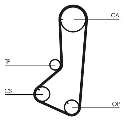 Curea de distributie CONTINENTAL CTAM CT801