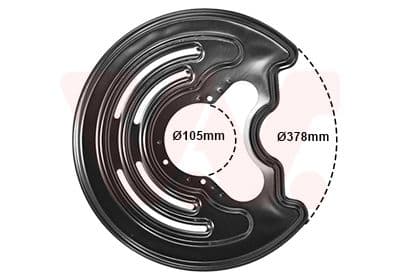 protectie stropire,disc frana VAN WEZEL 3794373