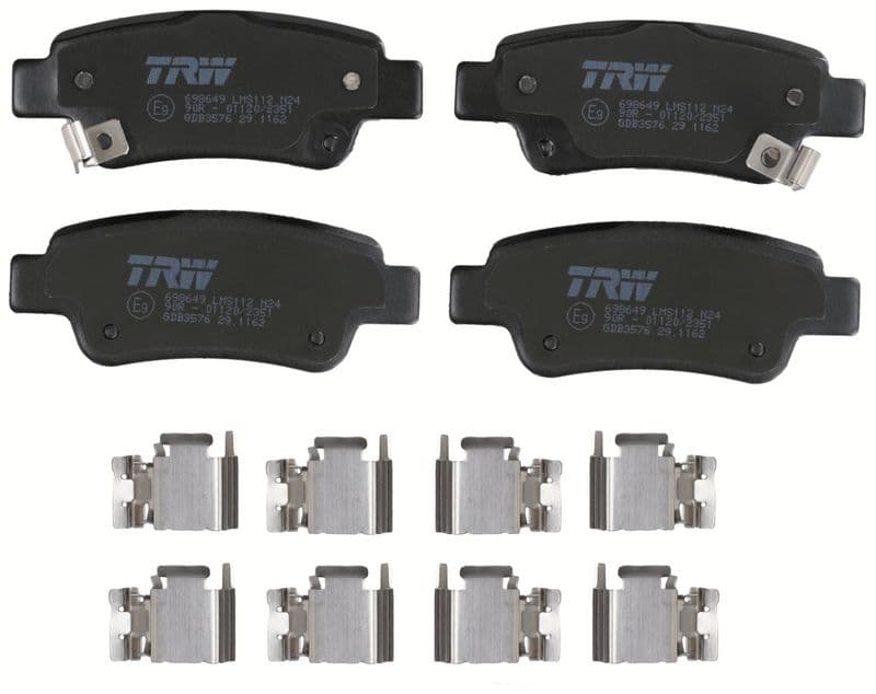 set placute frana,frana disc TRW GDB3576
