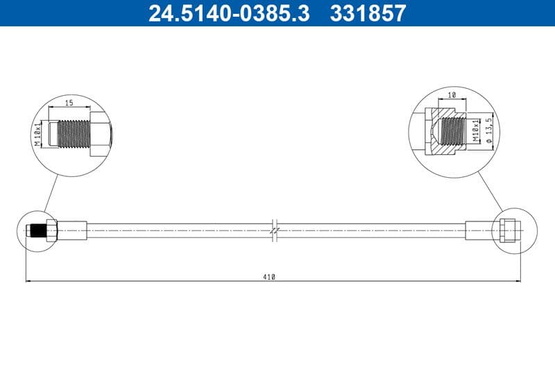 Furtun frana ATE 24.5140-0385.3