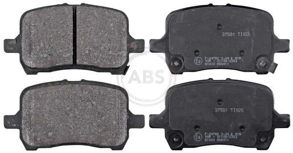 set placute frana,frana disc ABS 37581