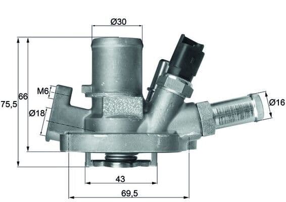 termostat,lichid racire MAHLE BEHR TI 151 80