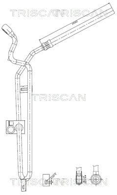Furtun hidraulic, sistem de directie TRISCAN 8516 11031