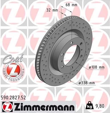 Disc frana ZIMMERMANN SPORT Z 590.2827.52