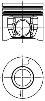 Piston KOLBENSCHMIDT 41285600