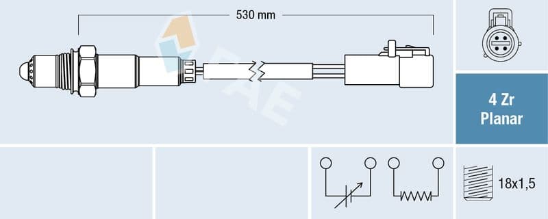 Sonda Lambda FAE 77256