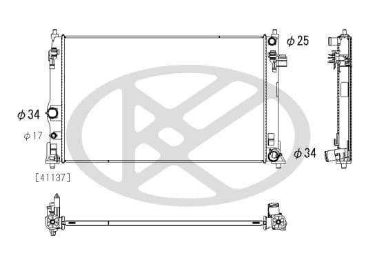 Radiator, racire motor KOYORAD PL013917
