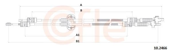 cablu,transmisie manuala COFLE 10.2466