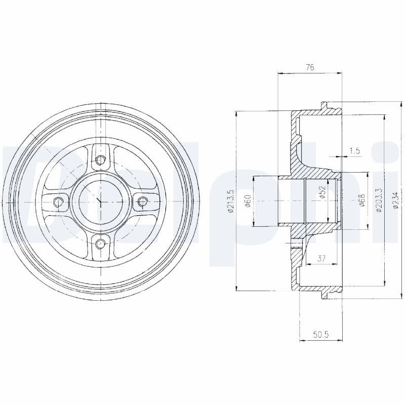 Tambur frana DELPHI BF427