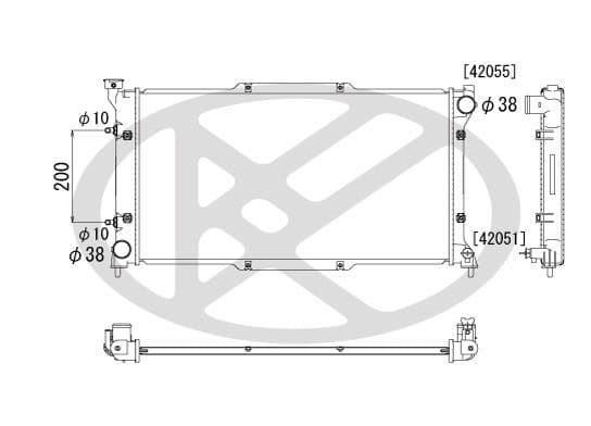 Radiator, racire motor KOYORAD PL090501