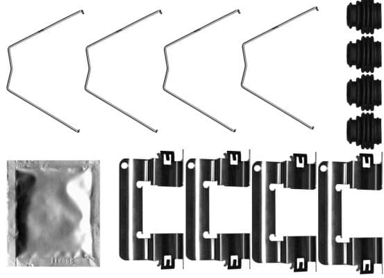 Set accesorii, placute frana TEXTAR 82552100