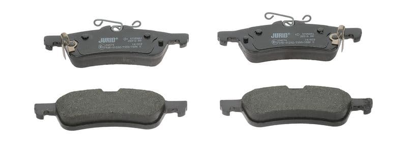 set placute frana,frana disc JURID 572588J