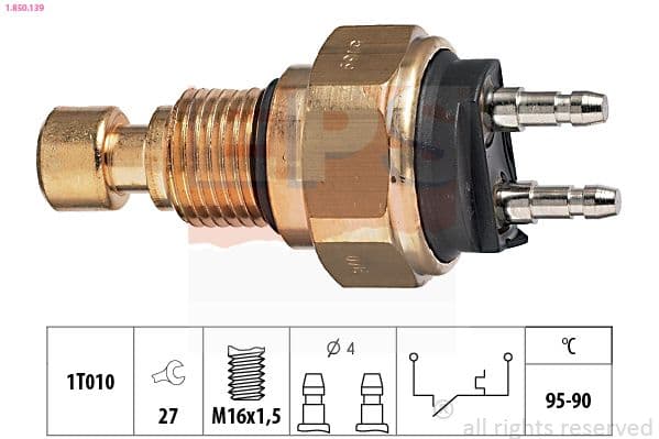 Comutator temperatura, ventilator radiator EPS 1.850.139