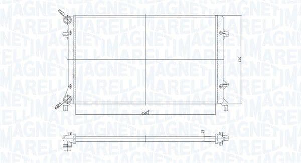 Radiator, racire motor MAGNETI MARELLI 350213853000