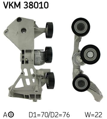 Intinzator curea, curea distributie SKF VKM 38010