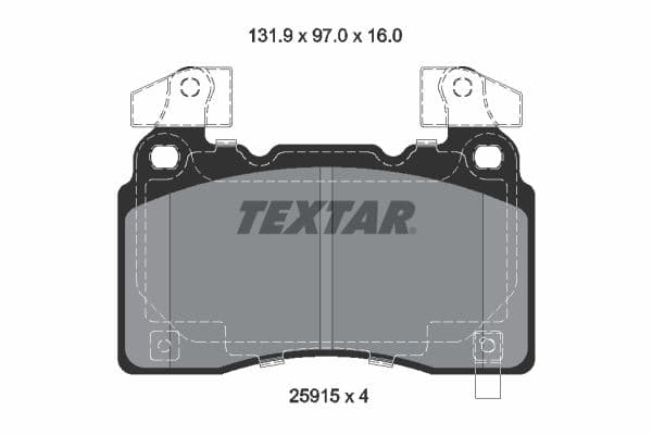 set placute frana,frana disc TEXTAR Q+ 2591503