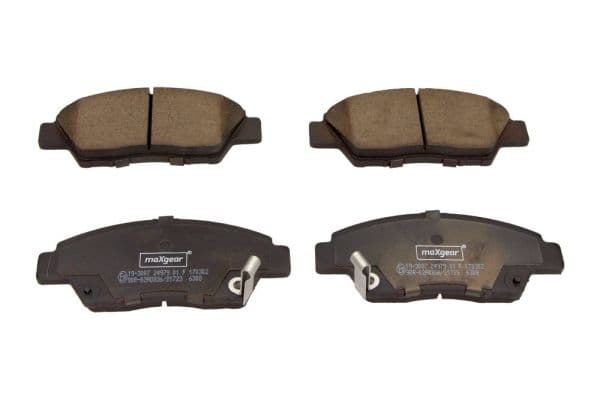 set placute frana,frana disc MAXGEAR 19-3007