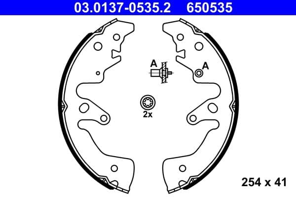 Set saboti frana ATE 03.0137-0535.2