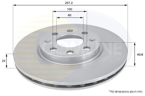 Disc frana COMLINE ADC1138V