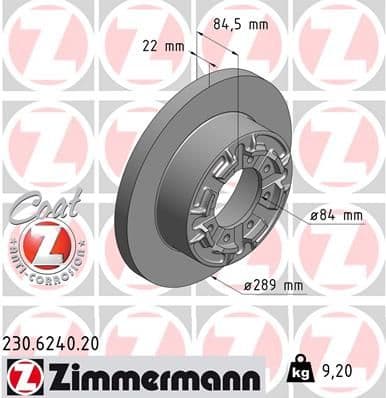Disc frana ZIMMERMANN COAT Z 230.6240.20