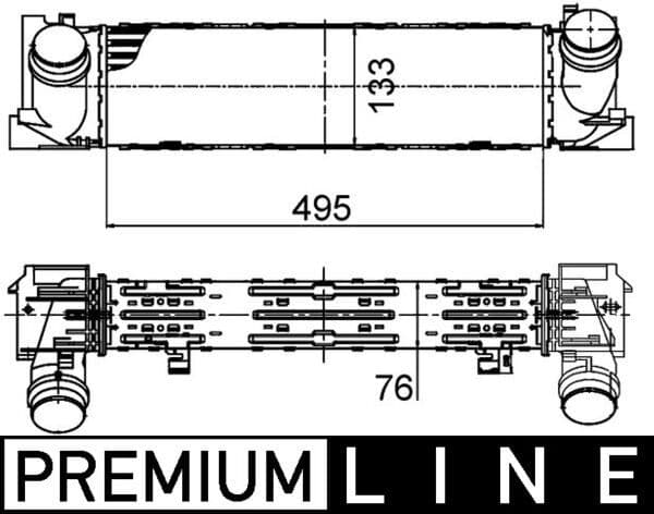 Intercooler, compresor MAHLE BEHR *** PREMIUM LINE *** CI 393 000P