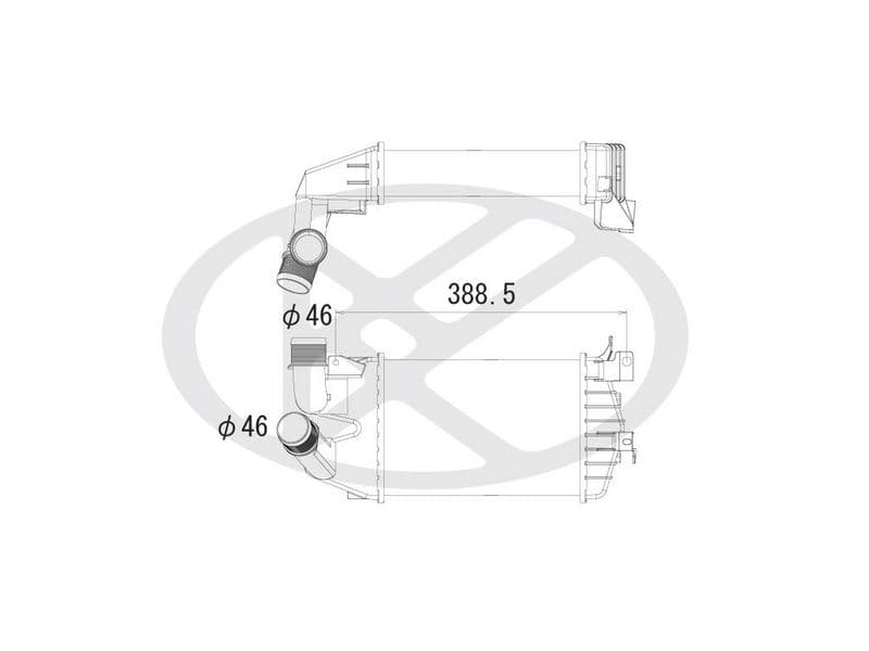 Intercooler, compresor KOYORAD IA460143