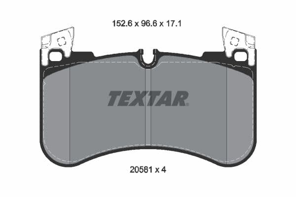 set placute frana,frana disc TEXTAR Q+ 2058101
