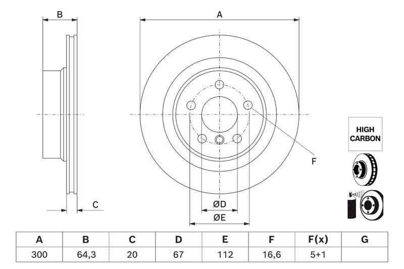 Disc frana BOSCH 0 986 479 J70