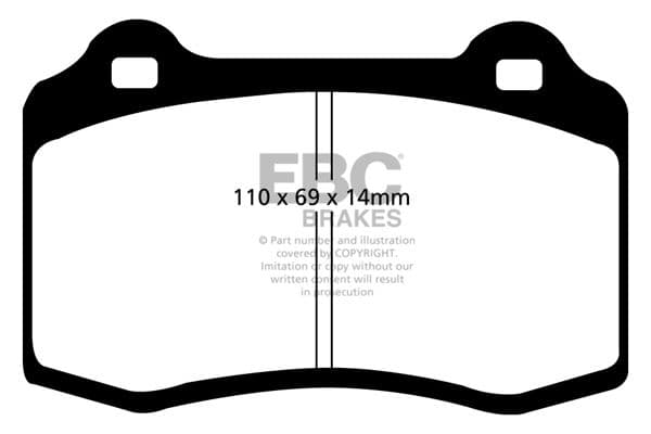 set placute frana,frana disc EBC Brakes DP41140R