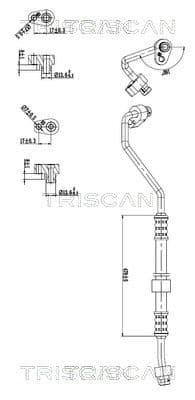conducta presiune variabila,aer conditionat TRISCAN 9010 29107