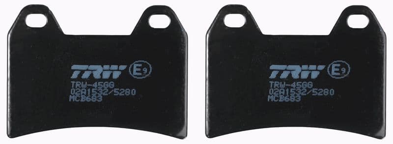 set placute frana,frana disc TRW Organic Allround MCB683