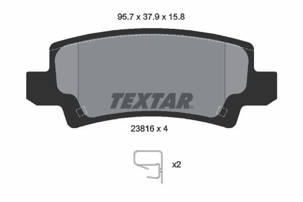 set placute frana,frana disc TEXTAR 2381601