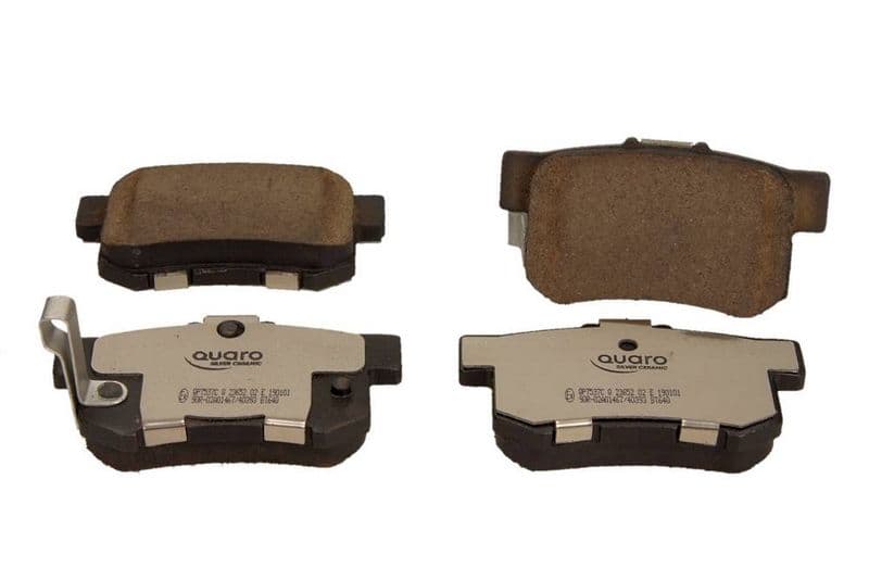 set placute frana,frana disc QUARO SILVER CERAMIC QP7537C