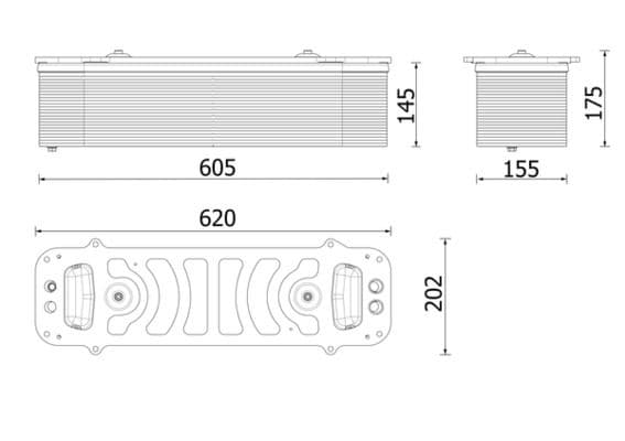 Intercooler, compresor MAHLE BEHR *** PREMIUM LINE *** CI 699 000P