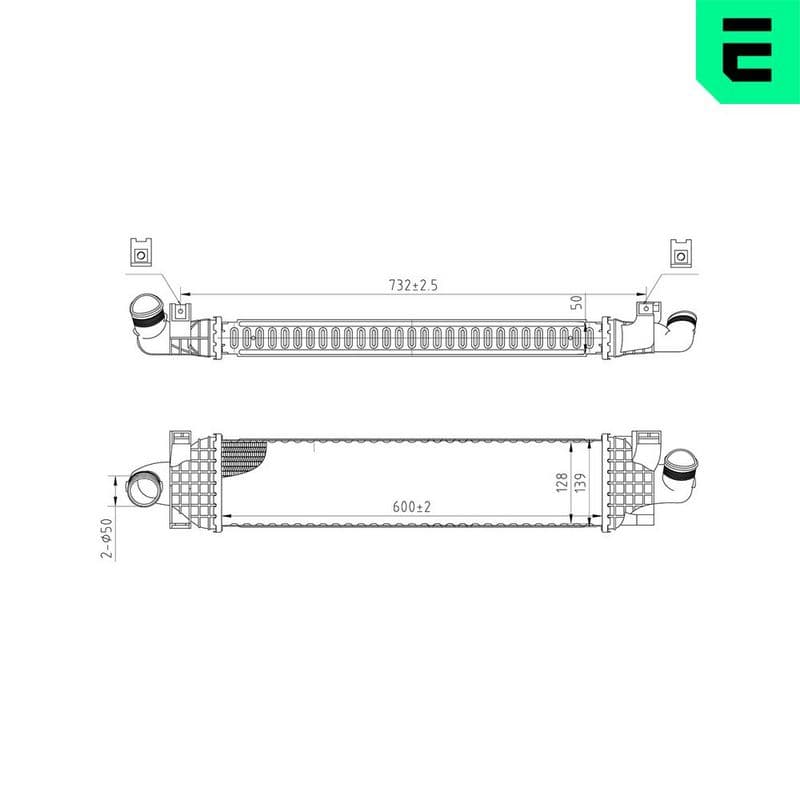 Intercooler, compresor ERA 672102