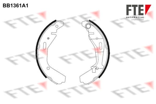 Set saboti frana FTE 9100109