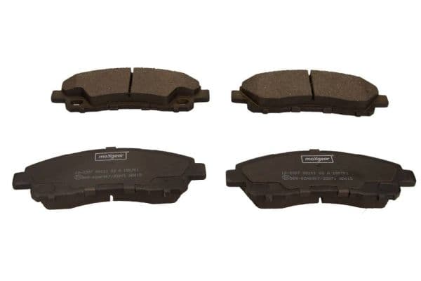 set placute frana,frana disc MAXGEAR 19-3397