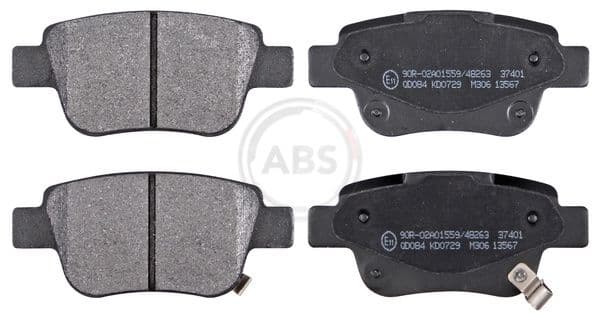 set placute frana,frana disc ABS 37401