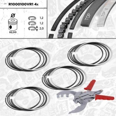 Set segmenti piston ET ENGINETEAM R1000100VR1