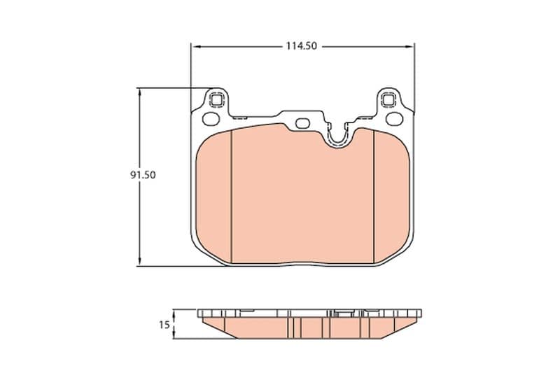 set placute frana,frana disc TRW GDB2137