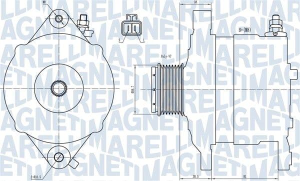 Generator / Alternator MAGNETI MARELLI 063731602010