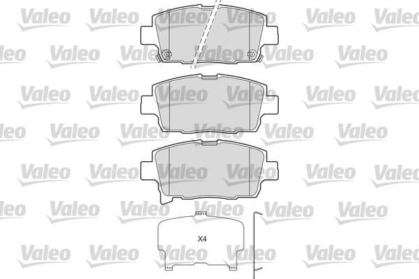 set placute frana,frana disc VALEO 601673