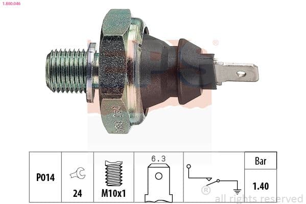 Senzor presiune ulei EPS Made in Italy - OE Equivalent 1.800.046
