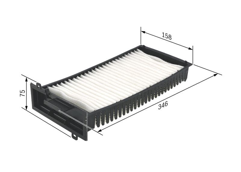 Filtru, aer habitaclu BOSCH 1 987 432 198