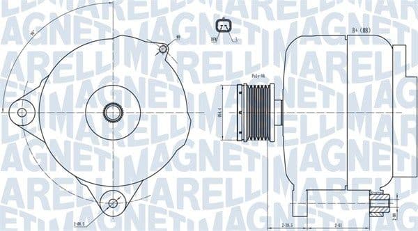 Generator / Alternator MAGNETI MARELLI 063731876010
